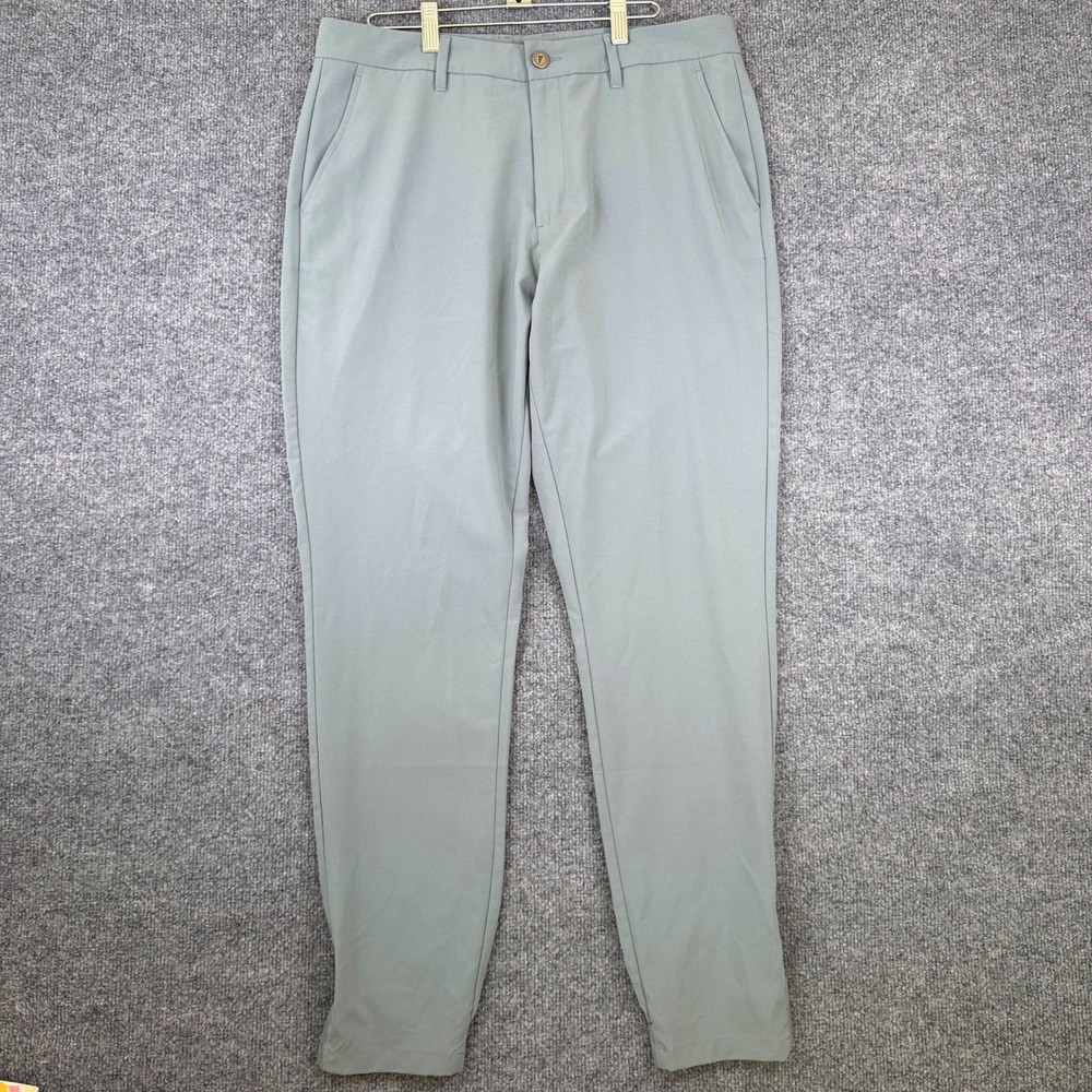Primo Golf Jogger Pants Mens 34 Tall 34x30 Sage Green Ankle Zip Performance